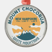 Mount Chocorua New Hampshire - Retro Metalen Ornament (Voorkant)