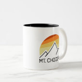 Mount Chocorua New Hampshire Retro Tweekleurige Koffiemok (Voorkant rechts)