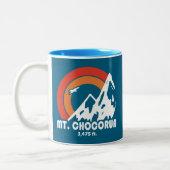 Mount Chocorua New Hampshire Sun Eagle Tweekleurige Koffiemok (Links)