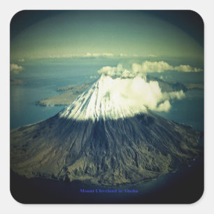 Mount Cleveland, Alaska Vierkante Sticker