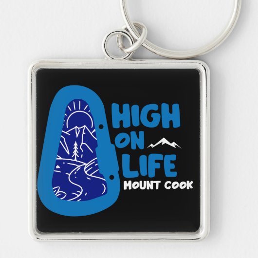 Mount Cook Alpinisme Nieuw-Zeeland Sleutelhanger (Voorkant)