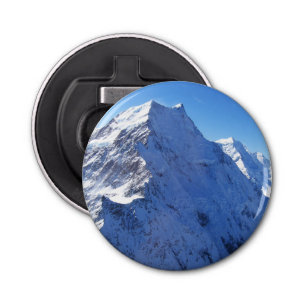 Mount Cook (Aoraki) Peak, Nieuw-Zeeland Button Flesopener