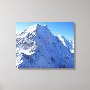Mount Cook (Aoraki) Peak, Nieuw-Zeeland Canvas Afdruk