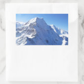 Mount Cook (Aoraki) Peak, Nieuw-Zeeland Rechthoekige Sticker (Tas)