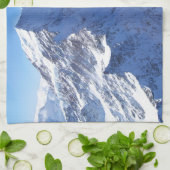 Mount Cook (Aoraki) Peak, Nieuw-Zeeland Theedoek (Gevouwen)