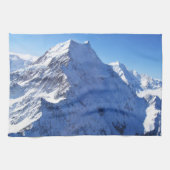 Mount Cook (Aoraki) Peak, Nieuw-Zeeland Theedoek (Horizontaal)