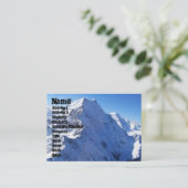 Mount Cook (Aoraki) Peak, Nieuw-Zeeland Visitekaartje (Staand voorkant)