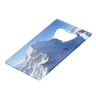 Mount Cook (Aoraki) Piek, Nieuw-Zeeland Creditkaart Flessenopener