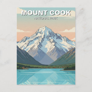 Mount Cook Nationaal Park Nieuw-Zeeland Ansichtkaa Briefkaart