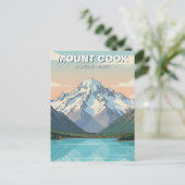 Mount Cook National Park New Zealand Postcard Briefkaart (Staand voorkant)