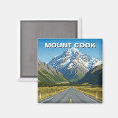 Mount Cook National Park, Nieuw-Zeeland Reizen Magneet (Voorkant / Achterkant)