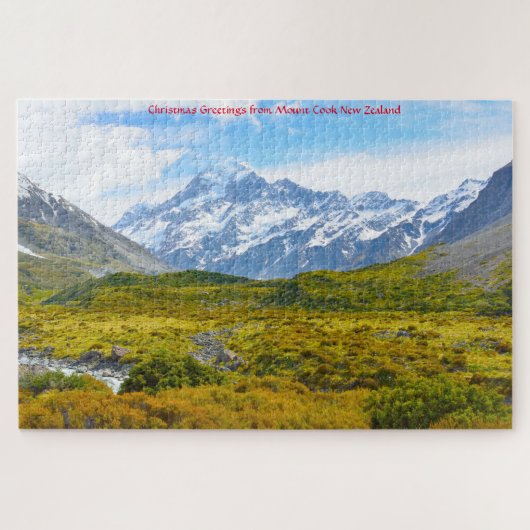 Mount Cook New Zealand Jigzaag Puzzle Legpuzzel (Horizontaal)