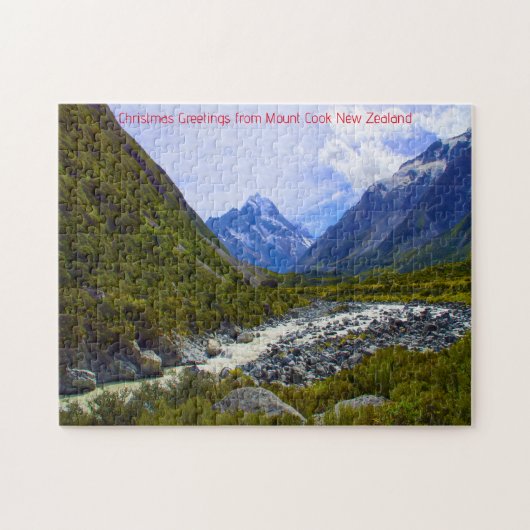 Mount Cook Nieuw-Zeeland. Legpuzzel (Horizontaal)