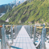 Mount Cook - Nieuw-Zeeland Sticker (Voorkant)