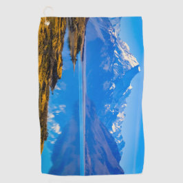 Mount Cook Overlook Lake Pukaki, NZ Golfhanddoek