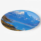 Mount Cook Overlook Lake Pukaki, NZ Papieren Bordje (Gekanteld)