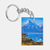 Mount Cook Overlook Lake Pukaki, NZ Sleutelhanger (Voorkant Links)