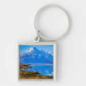Mount Cook Overlook Lake Pukaki, NZ Sleutelhanger (Voorkant)