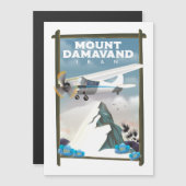 Mount Damavand Iran reisposter. (Voorkant / Achterkant)