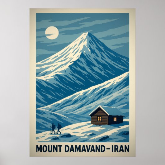 Mount Damavand Iran V01 Poster (Voorkant)