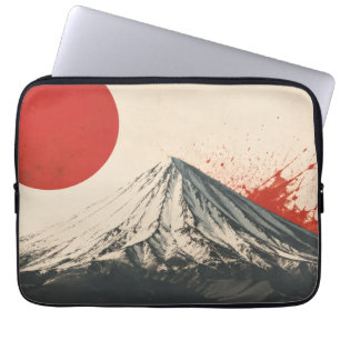 Mount Damavand Minimalistische Wandkunst – Rode Zo Laptop Sleeve