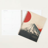 Mount Damavand Minimalistische Wandkunst – Rood Zo Planner (Display)