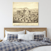 Mount de Chantal, near Wheeling, West Virginia Canvas Afdruk (Insitu (Slaapkamer))
