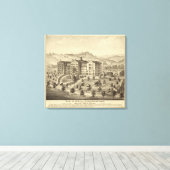 Mount de Chantal, near Wheeling, West Virginia Canvas Afdruk (Insitu (Houten vloer))