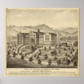 Mount de Chantal, near Wheeling, West Virginia Poster (Voorkant)