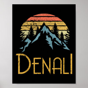 Mount Denali Alaska Bergen Kamperen Wandelen Buite Poster