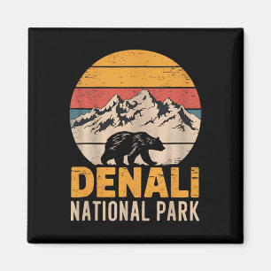Mount Denali Alaska Mountaineer Klimmen Nationaal  Magneet