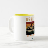 Mount Denali Alaska Mug – Scenic Mountain Coffee Tweekleurige Koffiemok (Voorkant links)