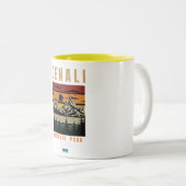 Mount Denali Alaska Mug – Scenic Mountain Coffee Tweekleurige Koffiemok (Voorkant rechts)