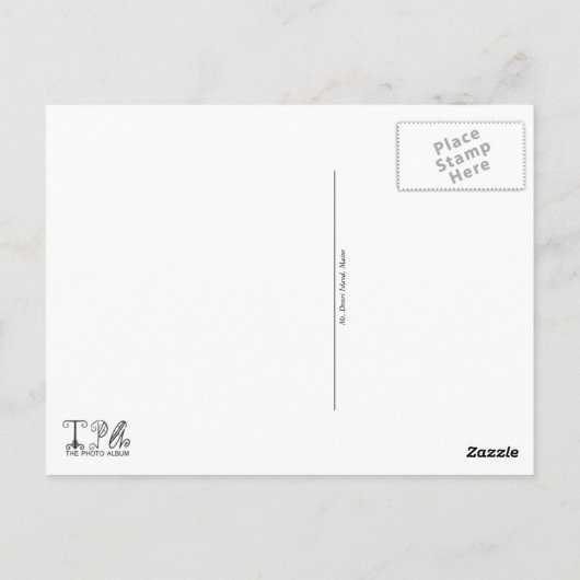 Mount Desert Briefkaart (Achterkant)