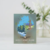 Mount Desert Island, Hancock County, Maine, Vereni Briefkaart (Staand voorkant)