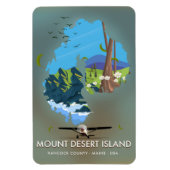 Mount Desert Island, Hancock County, Maine, VS Magneet (Verticaal)