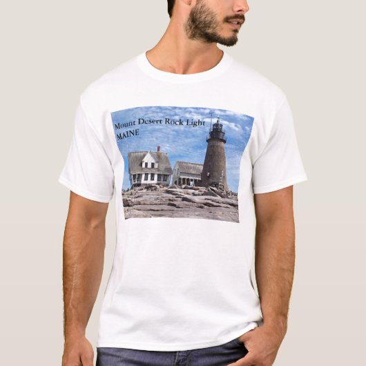 Mount Desert Rock Light, Maine T-shirt (Voorkant)