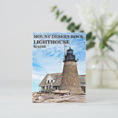 Mount Desert Rock Lighthouse, Maine Briefkaart (Staand voorkant)