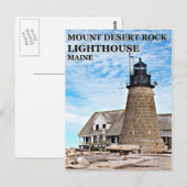 Mount Desert Rock Lighthouse, Maine Briefkaart (Voorkant / Achterkant)