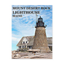 Mount Desert Rock Lighthouse, Maine Briefkaart