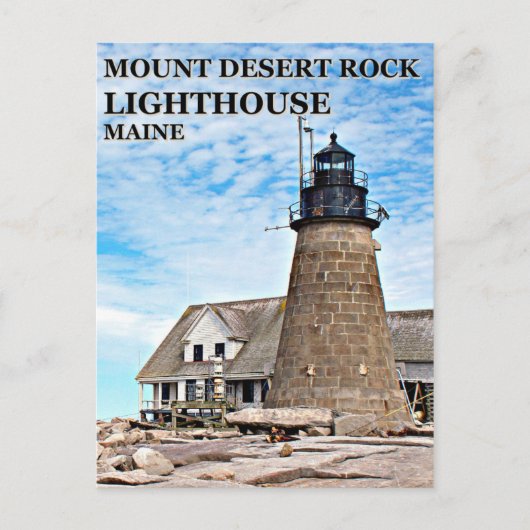 Mount Desert Rock Lighthouse, Maine Briefkaart (Voorkant)