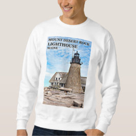 Mount Desert Rock Lighthouse, Maine T-shirt met la