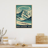 Mount Dhaulagiri Nepal V04 Poster (Keuken)
