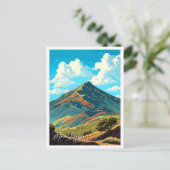 Mount Diablo California  illustratie Briefkaart (Staand voorkant)