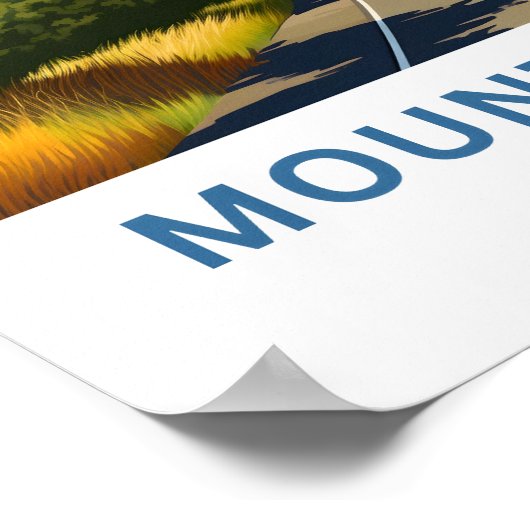 Mount Diablo California Travel Print (Hoek)