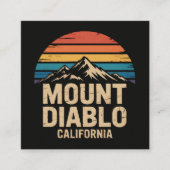 Mount Diablo Californië Informatiekaartje (Voorkant)