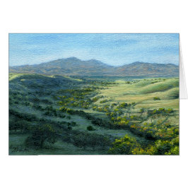 "Mount Diablo Southern Uitzicht" Blank Note Kaart