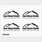 Mount Diablo Sticker opslaan (Vel)