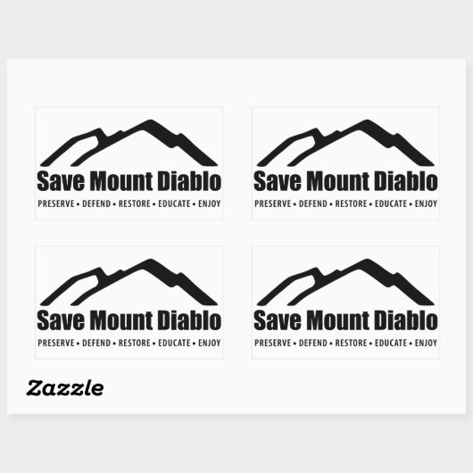 Mount Diablo Sticker opslaan (Vel)