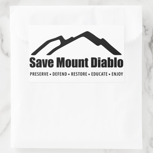 Mount Diablo Sticker opslaan (Tas)